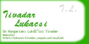 tivadar lukacsi business card